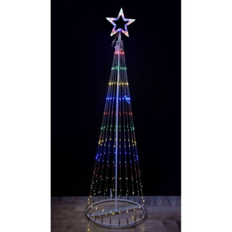 ALBERO 3D 262 MICROLED 200CM  MULTICOLOR