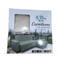 COPRIDIVANO CON PENISOLA BLUE  BAYOU 3 PS