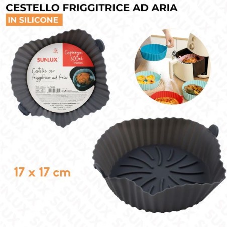 CESTELLO IN SILICONE PER FRIGG.AD ARIA 17X17CM