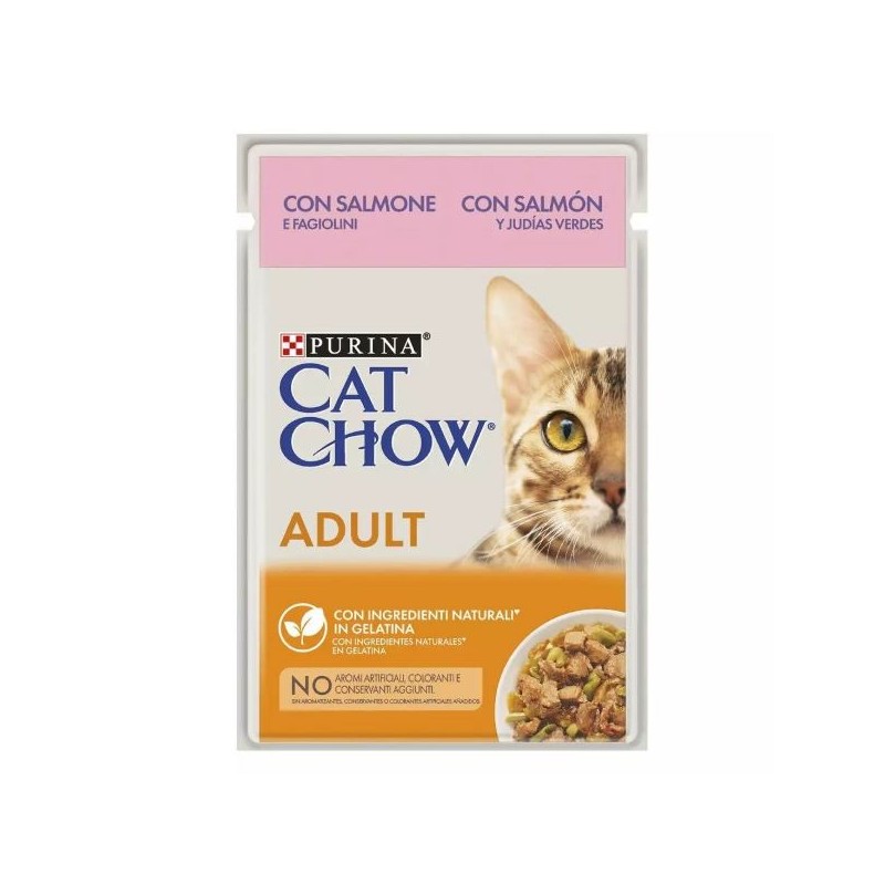 CAT CHOW ADULT SALMONE E FAGIOLINI 85GR