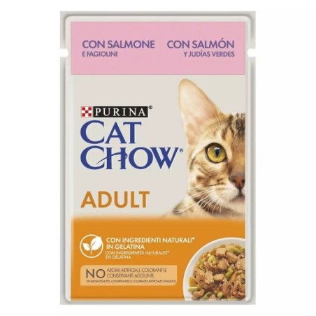 CAT CHOW ADULT SALMONE E FAGIOLINI 85GR