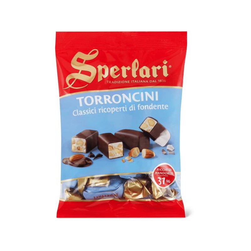 SPERLARI TORRONCINI RICOPERTI FONDENTE 117GR