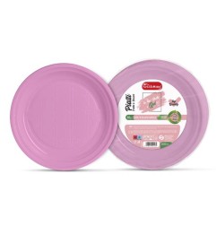 PIATTI DA DOLCE/FRUTTA ROSA 25PZ