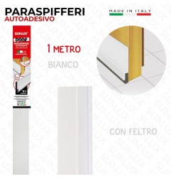 PARASPIFFERI AUTOADESIVO BIANCO CON FELTRO 1MT