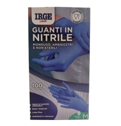 GUANTI MONOUSO NITRILE  MEDIUM BLU 100PZ