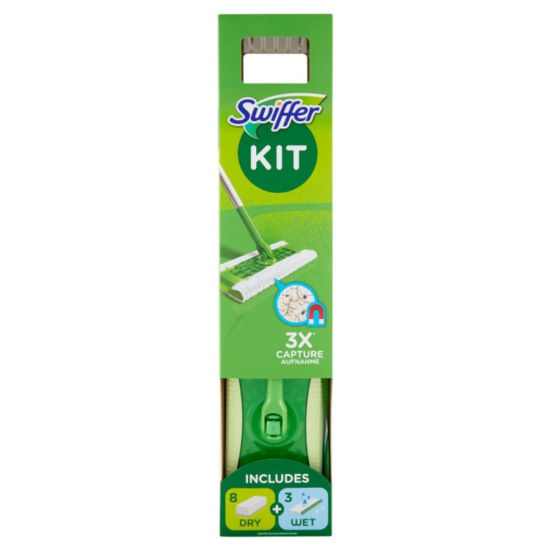 SWIFFER STARTER KIT 8 PAN  3 P