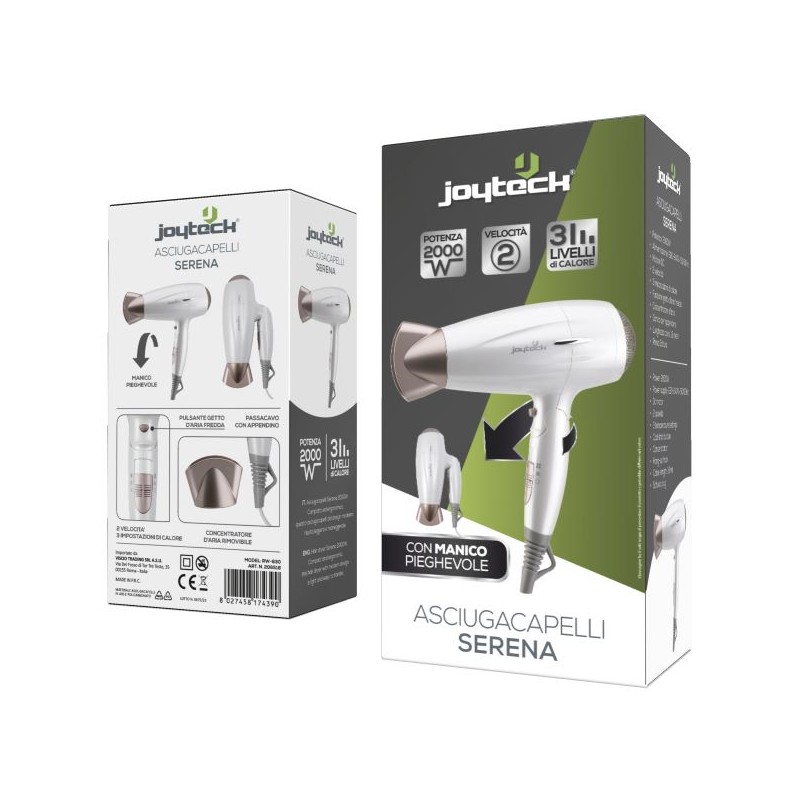 ASCIUGACAPELLI SERENA 2000W JOYTECK