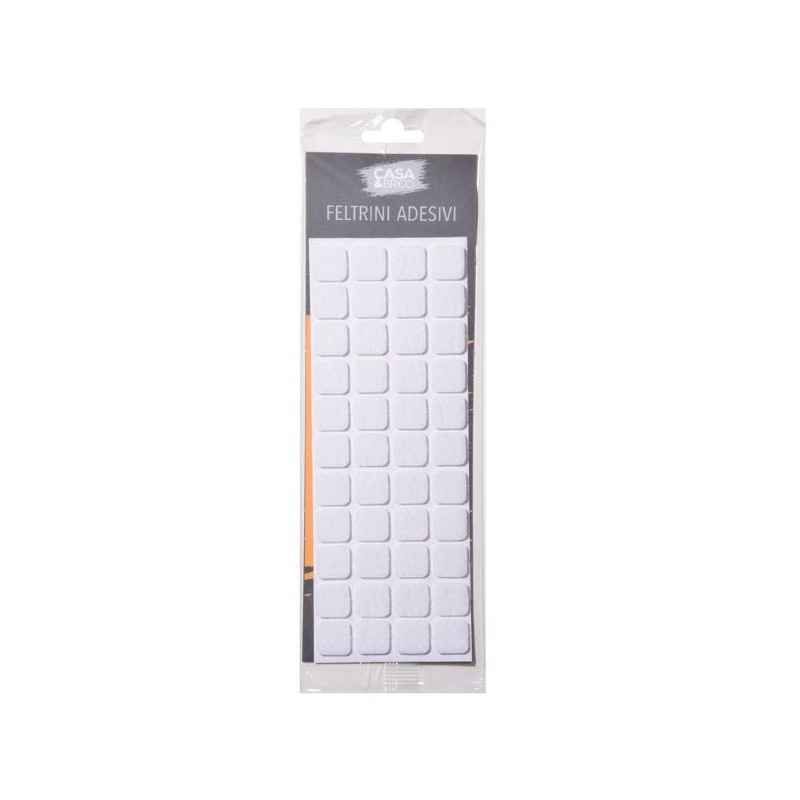 FELTRINI ADESIVI 2X2CM 44PZ BIANCO C&BRICO