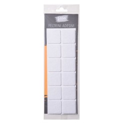 FELTRINI ADESIVI 4X4CM 12PZ BIANCO C&BRICO