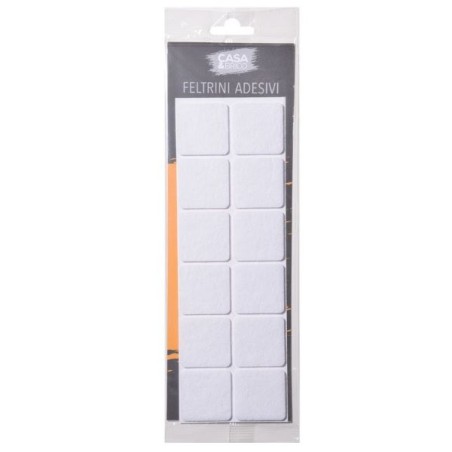 FELTRINI ADESIVI 4X4CM 12PZ BIANCO C&BRICO