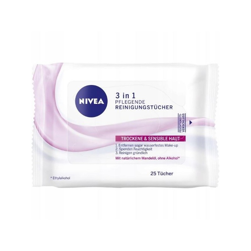 NIVEA SALVIETTINE STRUCCANTI PELLE SECCA 25PZ