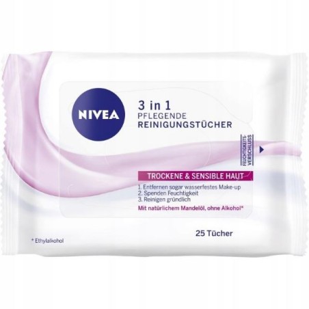 NIVEA SALVIETTINE STRUCCANTI PELLE SECCA 25PZ