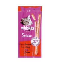 WHISKAS STICKS MANZO 18GR