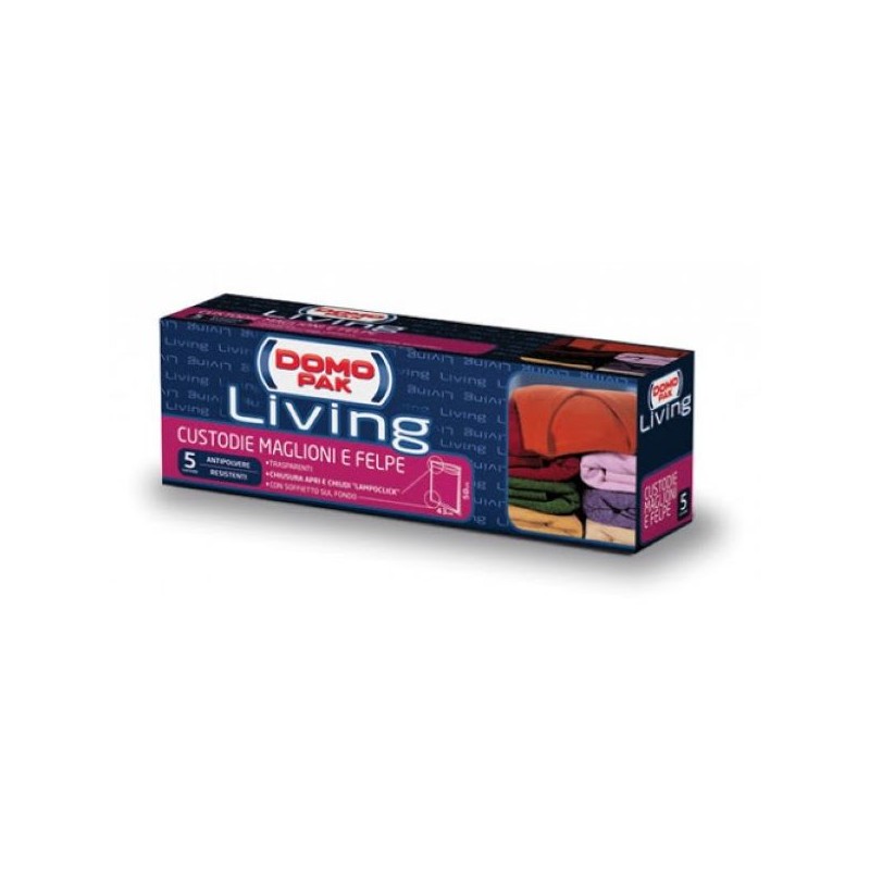 DOMOPAK LIVING CUSTODIE MAGLIONI E FELPE 5PZ