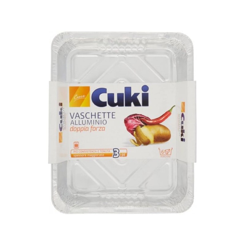 CUKI VASCHETTE ALLUMINIO R84 6 PORZIONI 3PZ