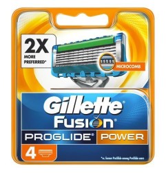 GILLETTE FUSION PROGLIDE POWER RICARICA 4PZ