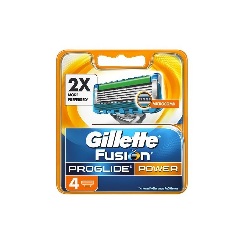 GILLETTE FUSION PROGLIDE POWER RICARICA 4PZ