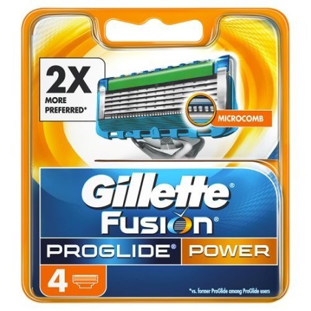 GILLETTE FUSION PROGLIDE POWER RICARICA 4PZ