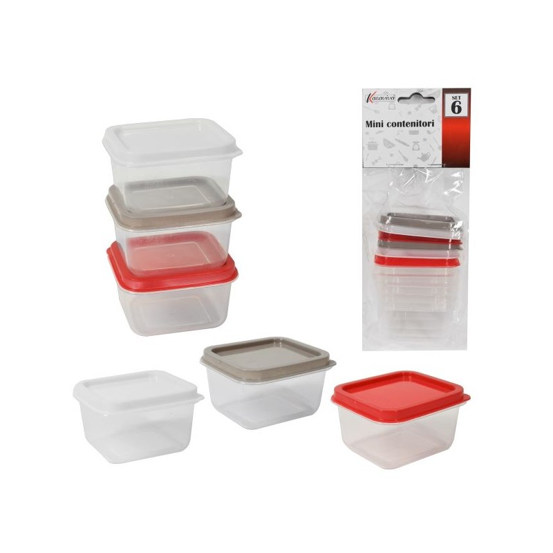 SET MINI CONTENITORI 6PZ