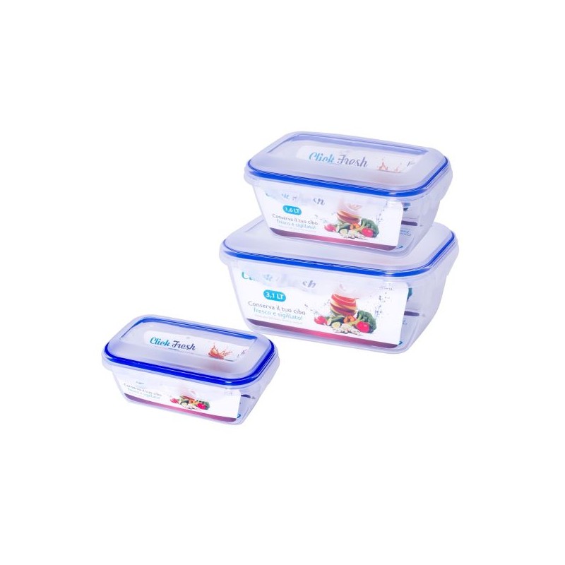 SET CLICK FRESH RETTANGOLARI 3PZ