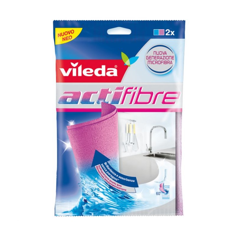 VILEDA PANNO MICROFIBRA ACTIFIBRE 2PZ