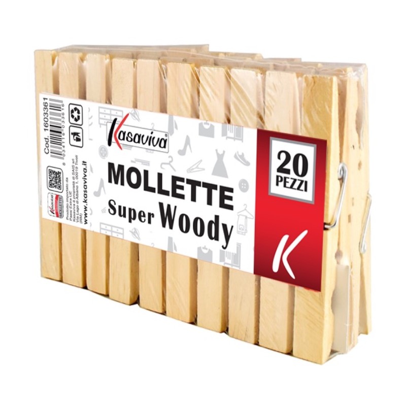 MOLLETTA SUPER WOODI SET LEGNO 20PZ 3361