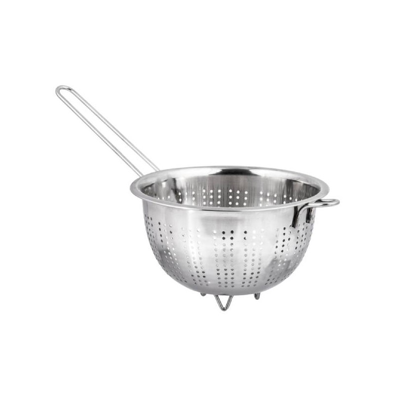 SCOLAPASTA CON MANICO MANHATTAN INOX 22CM