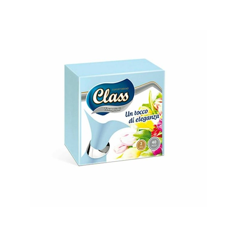 VIT TOVAGLIOLI CLASS 30X40CM CELESTE 40PZ