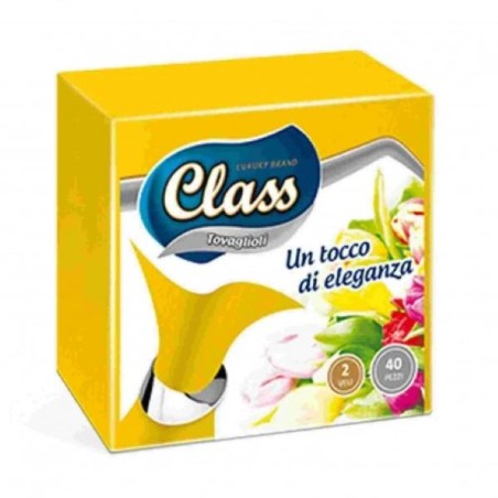 VIT TOVAGLIOLI CLASS 30X40CM GIALLO 40PZ