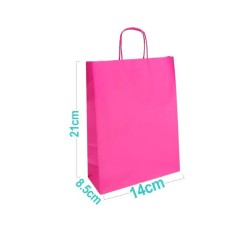 SACCHETTO JOLLY FUCSIA14X8,5X21CM