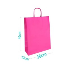 SACCHETTO JOLLY FUCSIA 36X12X40CM