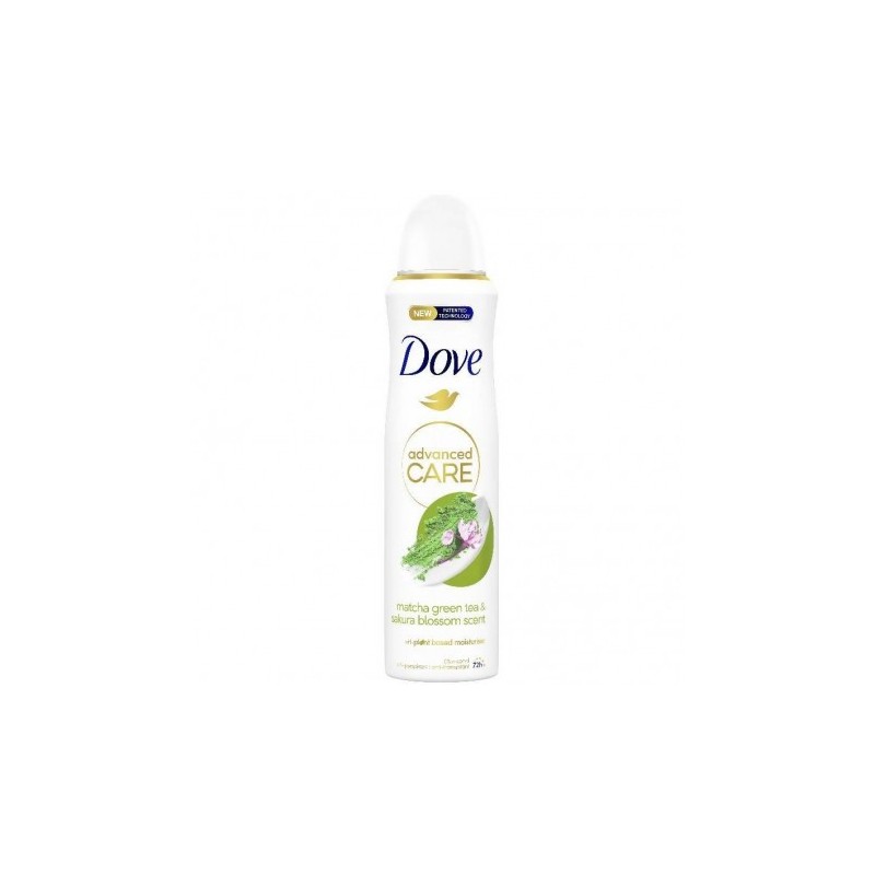 DOVE DEO SPRAY ADVANCE CARE MATCHA GREEN TEA 150ML