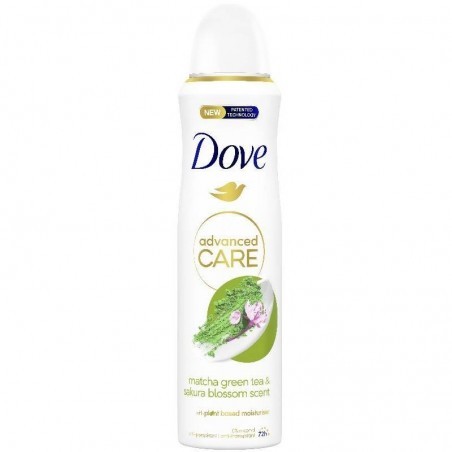 DOVE DEO SPRAY ADVANCE CARE MATCHA GREEN TEA 150ML