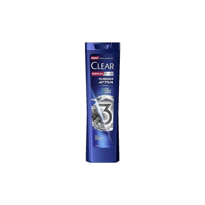 CLEAR SHAMPOO PUREZZA ATTIVA 3IN1 225ML