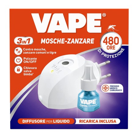 VAPE ELETTROEMANATORE + RIC. MOSCHE E ZANZARE