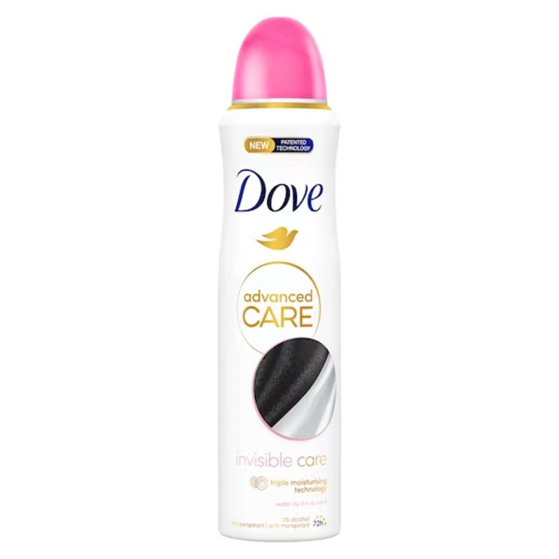 DOVE DEO SPRAY ADVANCED CARE INVISIBLE CARE 150ML