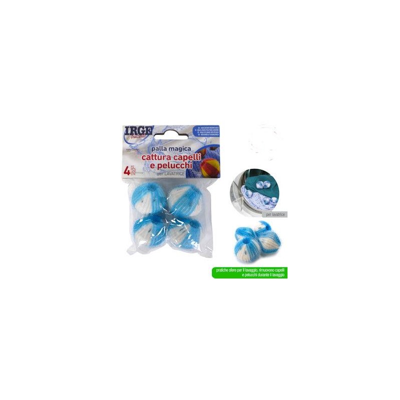 PALLA MAGICA CATTURA CAPELLI E PELUCCHI 4PZ