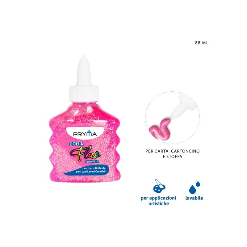 PRYMA COLLA FLUO 88ML ROSA