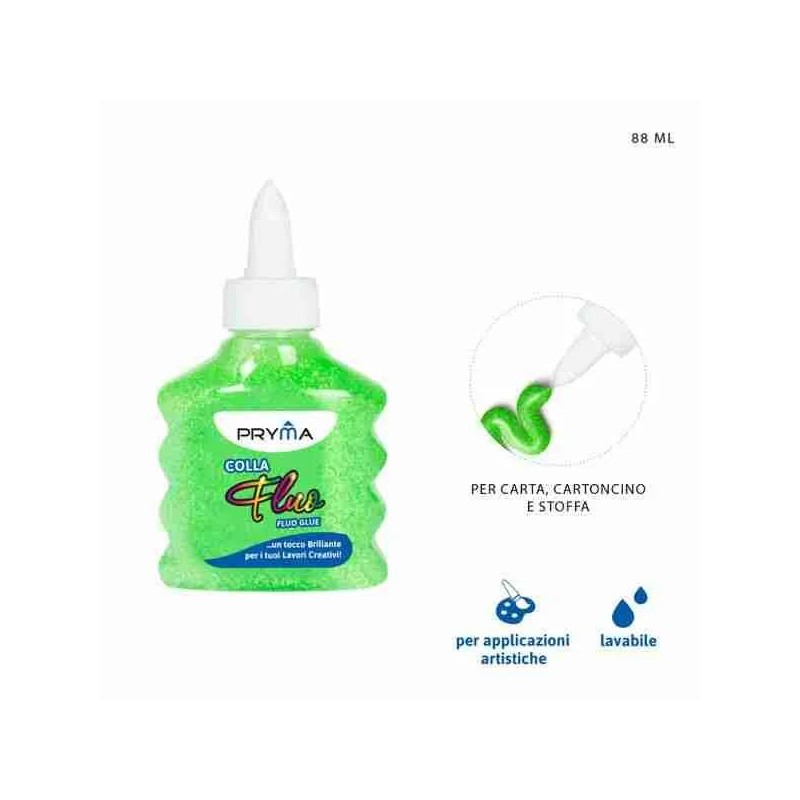 PRYMA COLLA FLUO 88ML VERDE