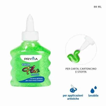 PRYMA COLLA FLUO 88ML VERDE