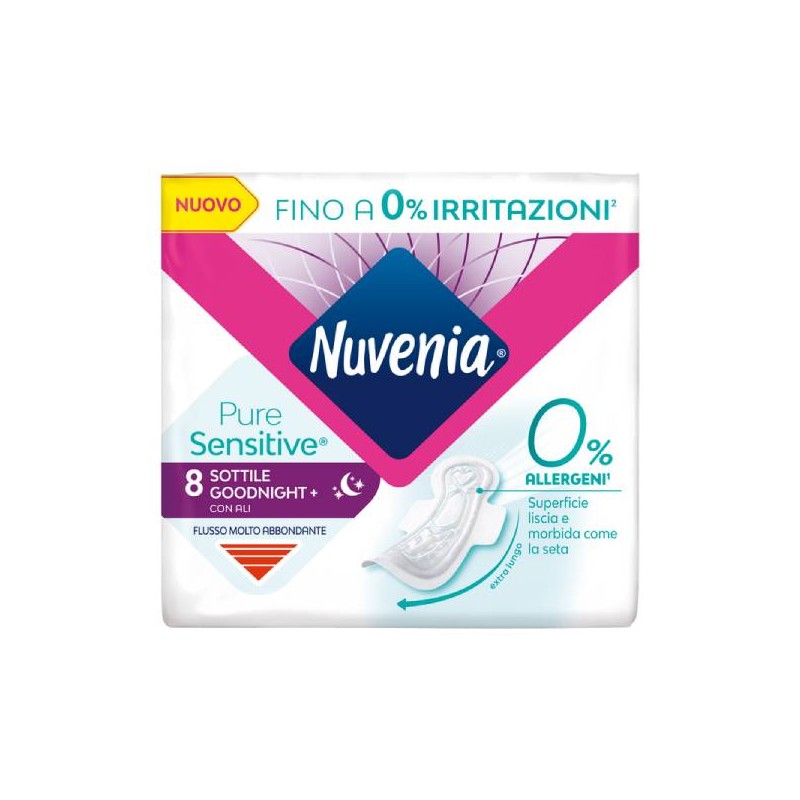 NUVENIA PURE SENSITIVE NOTTE SOTTILE 8PZ