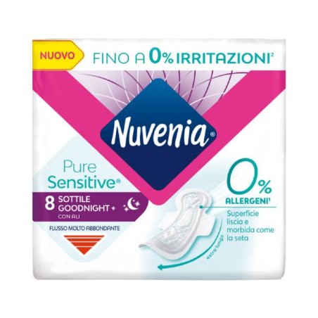 NUVENIA PURE SENSITIVE NOTTE SOTTILE 8PZ