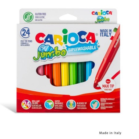 CARIOCA PENNARELLI JUMBO 24PZ BL.