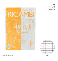 PIGNA RICAMBI A4 40FF 80G 0Q BIANCO