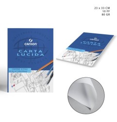 CANSON BLOCCO CARTA LUCIDA 80G 10FF 23X33CM