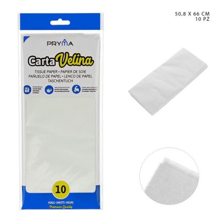 PRYMA CARTA VELINA 50,8X66CM 10FF BIANCO