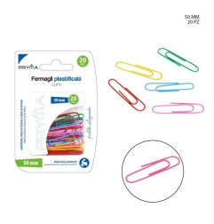 PRYMA FERMAGLI PLASTIFICATI COLOR 50MM 2