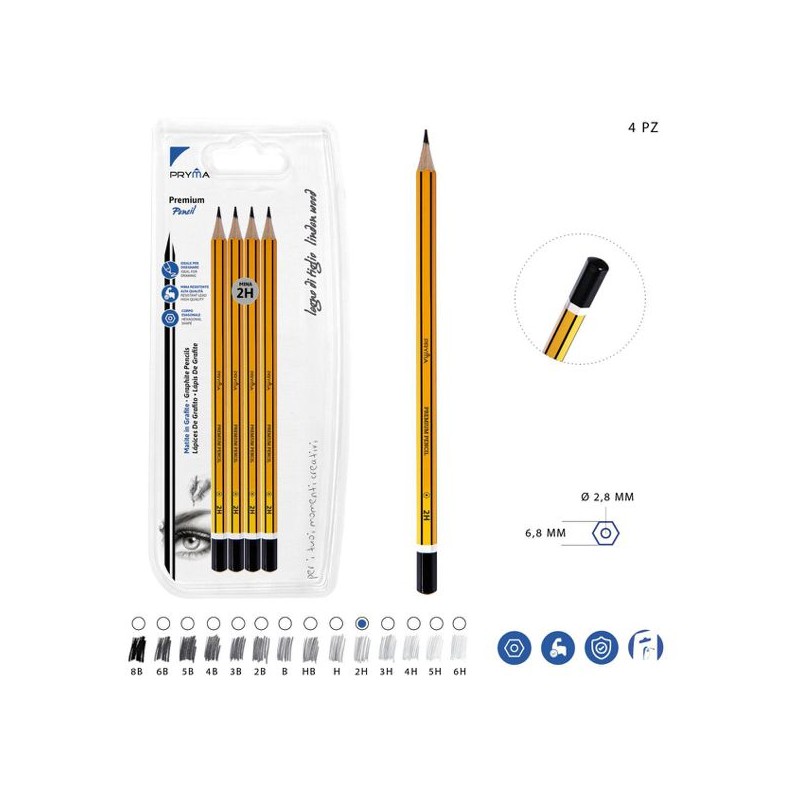 PRYMA MATITA GRAFITE PREMIUM ALTA QUALITA 2