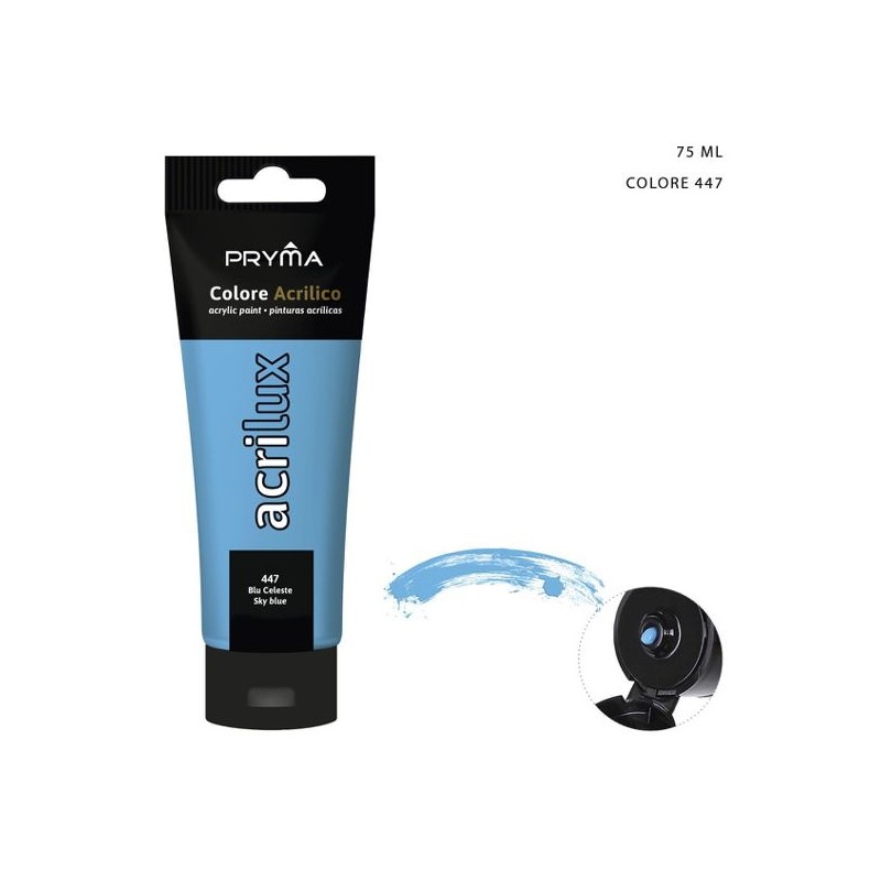 PRYMA COLORE ACRILICO N.447 BLU CELESTE 75ML