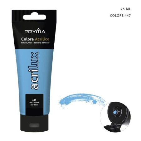 PRYMA COLORE ACRILICO N.447 BLU CELESTE 75ML